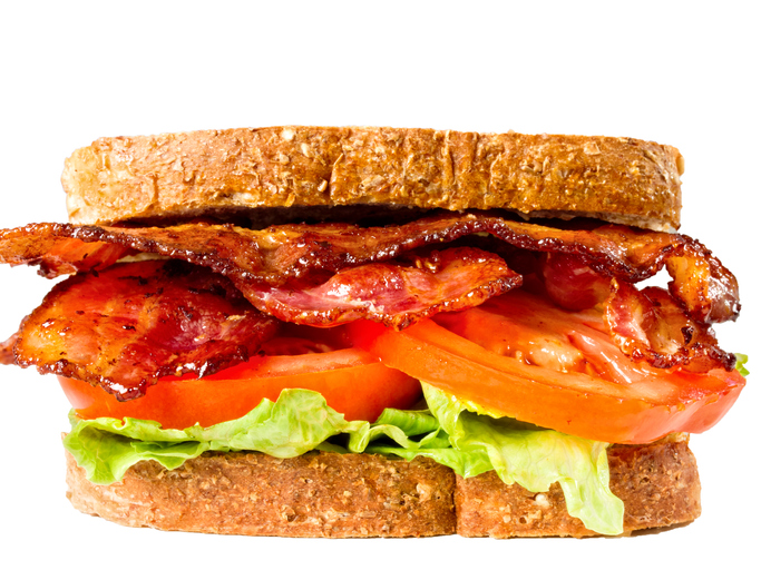 bacon lettuce and tomato sandwich