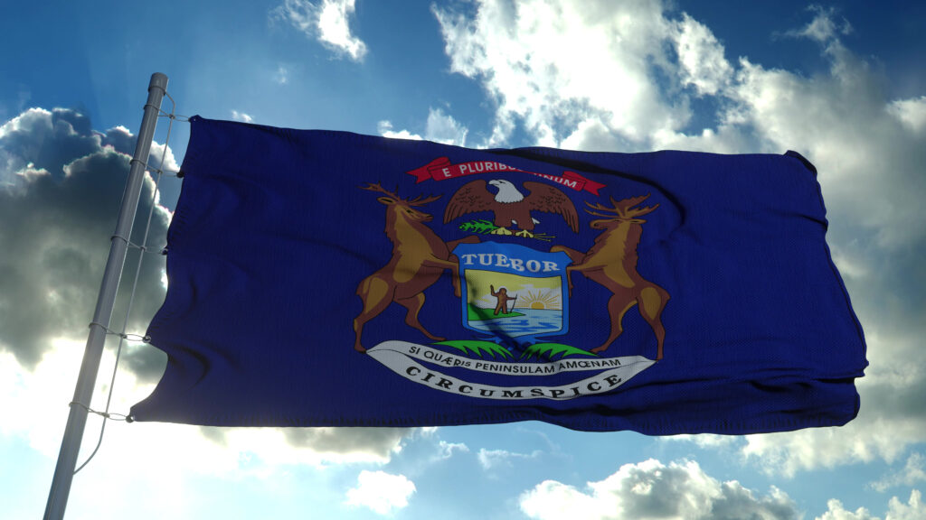 Michigan state flag